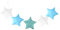 OFFIGAM Sternanhänger Satz für Kinderzimmer Stil 5 Farben Hängende Ornamente Wandschmuck für Babyzimmer Dekoration für Krippe Festliche Atmosphäre