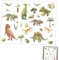 FIXOSHEE 1satz Wandaufkleber Für Kinderzimmer Abnehmbare Cartoon Dinosaurier Wandtattoos Mit Kokosnussbaum Wasserdichtes Material Für Kreative Wanddekoration