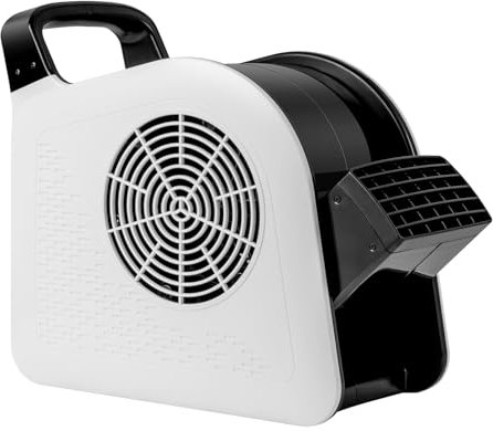 TANGZON Centrifugal Air Mover, Carpet Dryer Floor Fan with 3 Speed Settings & 185° Pivoting Head, Portable Blower and Dryer for Gym Floor Garage Shop