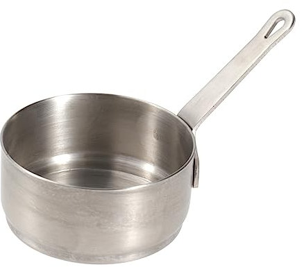Ciieeo 1Pieza Cacerola Inoxidable Mini Sartén Antiadherente Salsas y Leche