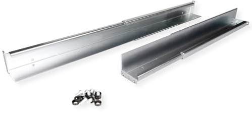 ROLINE Gleitschienen Set tiefenvariabel, 500 bis 750mm inkl Befestigungsmaterial