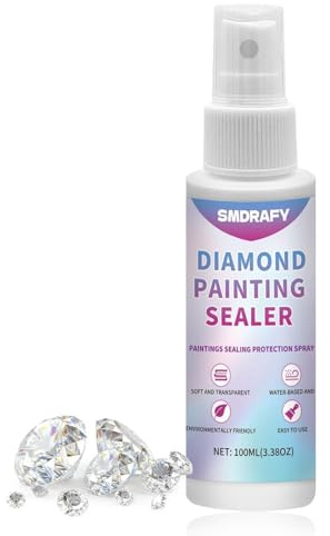 100ml Scellant pour Peinture Diamant, Colle Diamond Painting | Accessoire de Peinture Diamant, pour la Peinture au Diamant, Transparent Après Séchage, Les Images Brillent de Mille Feux
