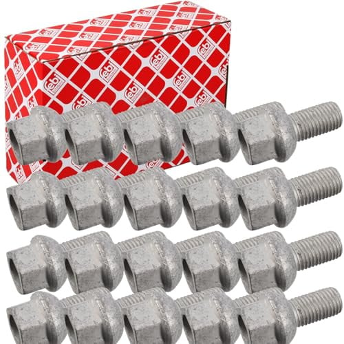 20x Febi Radschrauben Satz Länge: 40mm Kugelbund A/g | 20x 46631 für Stahlfelgen