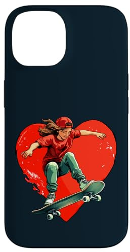 Hülle für iPhone 14 Skateboard Herz
