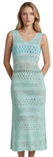 Beauty Women Copricostume Donna Crochet Lungo con Scollo a V | Copricostume Donna Crochet, Abito Mare Lungo Traforato, Senza Maniche, Leggero e Traspirante, Spiaggia Piscina Estate