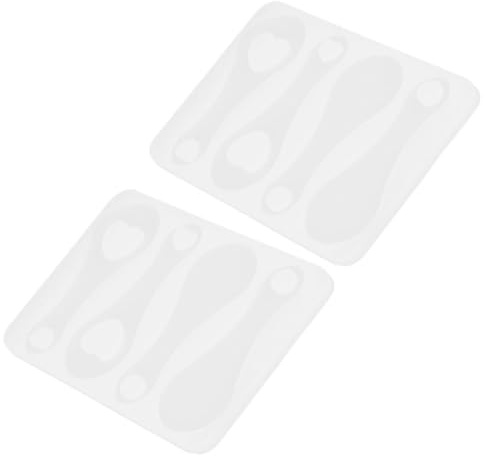 HONITANO Moule pour pièces de monnaie en silicone 2 pièces 3.35x2.36x0.12in forme jeton de chariot pour de porte-clés et décoration bricolage