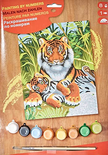 KSG - Loisirs Créatifs - Peinture au Numéro - Junior Masterpiece - Tigres