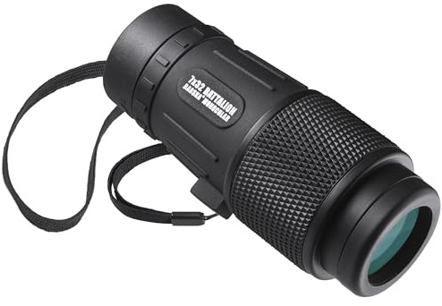 BARSKA 7X32 Battalion Monocular, Black