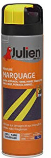 Julien Peinture Aérosol de Marquage - Jaune Fluo 500ml