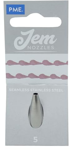 PME JEM Round Piping Nozzle no. 5, Silver