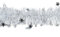 Butterfly 3m Weihnachtsgirlande Ø 10cm weiß - Perle mit Schneeflocken // Silvester Karneval Weihnachten Deko Christbaumschmuck Girllande Weihnachtsbaum Lametta 100mm
