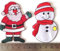 Aufnäher Schneemann aufnäher Kinder Set Applikation Weihnachten Schneemann Nikolaus