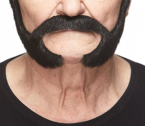 Mustaches Selbstklebender On Bail Falscher Bart, Neuheit, Falsche Gesichtsbehaarung, Kostümzubehör für Erwachsene