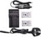 DSTE 2-Pack EN-EL24 Spare Battery and DC125U Travel Charger Compatible for NIKON EN-EL24 1 J5 Digital Camera