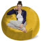 Sofa Sack XXL-Das Neue Komforterlebnis Sitzsack mit Memory Schaumstoff Füllung-Perfekt zum Relaxen im Wohnzimmer oder Schlafzimmer -Samtig weicher Velour Bezug in Zitronengelb