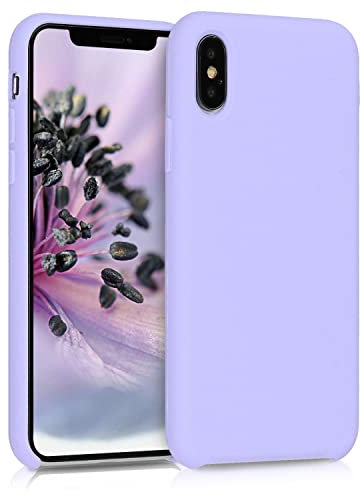 kwmobile Case Compatible with Apple iPhone XS Case - TPU Silicone Phone Cover with Soft Finish - Lavender