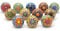 The Boho Street Handgefertigte Keramik-Mehrzweckknöpfe Keramik-Türgriffe im Set-Sortiment (Ceramic Knobs Pack of 12, Multicolor)