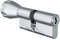 EVVA 4KS Knaufzylinder mit 3 Schlüssel + Sicherungskarte, Hochsicherheits-Zylinderschloss mit Knauf, einzelschließend oder gleichschließend, Schließanlage, Länge A:86 mm K:86 mm