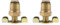 Be In Your Mind 2Pcs Drain Cock for Hotdog Air Compressor Exhaust Bleed Rotating Control BSP Thread -Brass (1/4 BSP)