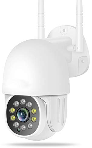 Telecamera WiFi da esterno, telecamera IP Speed Dome 1080P 2MP PTZ, rilevamento del movimento, visione notturna, telecamera di rete di sorveglianza di sicurezza CCTV wireless