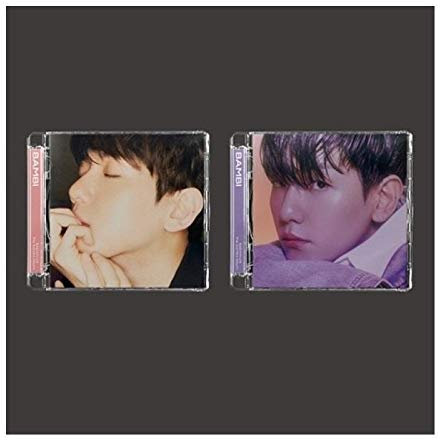 Exo Baekhyun Bambi 3. Mini-Albumhülle, Version Misty Cover, CD + 1 Poster + 12 Booklet + 8 Songtexte + 1 AR Clip-Karte + 1 AR Fotokarte + Nachrichtenfotokarten-Set + Tracking Kpop Sealed