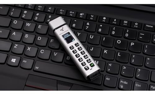 DataLocker Sentry K350 USB 3.2 Gen 1 64GB microSATA SSD mit AES-256bit Hardware-Verschlüsselung, OLED Display und Keypad, FIPS 140-2 Level 3 Zertifiziert, DSGVO/GDPR konform, SK350-064-FE
