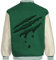 GIJOVANA College Jacke Herren Oldschool Sportjacke mit lederärmel Patchwork Collegiate Bomber Jacket Baseballjacke Streetwear Stehkragen