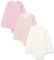 Care Body LS - AOP (3-pack), Body Manica Lunga Bimba 0-24, Rosa Peach Whip (421), 4 anni