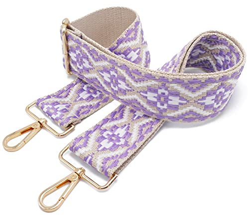 Schultergurt Für Taschen Handtasche Gurt Taschengurte Zum Wechseln Damen Bunter Verstellbarer Taschenriemen Zubehör Schultertasche Strap Umhängegurt Breit Bag A03 Gold/5cm