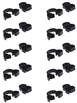 Double Gripping Nylon Hose Clamps, Snap Grip Nylon Plastic Hose Clamps (8.1-8.6mm (5/16inch), 20pack)