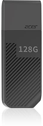 Acer UP300 Clé USB 3.2 Gen 1 - Vitesse de Lecture jusqu'à 120 Mo/s - 128 Go Noir