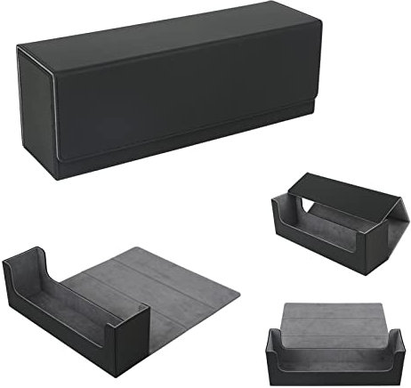 Sparklenut Premium Magnetic AufbewahrungsBox, Trading Card Haltebox Für 400+ Karten Für Magic Cards, Sammel Karten (Schwarz)
