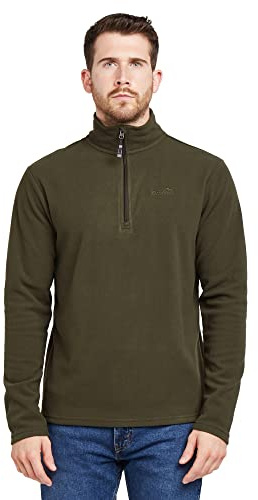 Peter Storm Mens Bracken Half Zip Fleece with Fitted Collar & Hem, Lightweight 60g Brushed Microfleece Midlayer Pullover, Ideal for Walking, Hiking & Outdoor Recreation