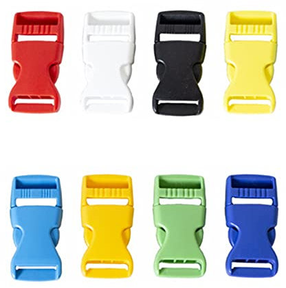 ENLACE Klickverschluss, 8 Stück Steckschnallen für 25 mm Breite Gurtbänder, Seitliche Entriegelung Schnallen für Gepäckgurte, Rucksackreparatur, Gepäckbefestigungsgurt, Gurtband, Zelt