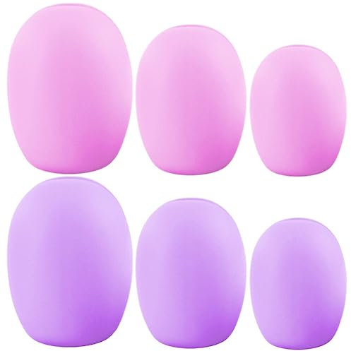 Beaupretty 6PCS Makeup Brush Cover Keep Sleeves Holders for Protectors Cover Blush Holder Makeup Cosmetics Protector Pen Foundation Travel Sleeve Cleaner up Case Storage Silicone Guard