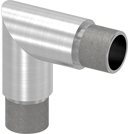 STEINBACHER© | Edelstahl Eckbogen 90°, für 26,9x2,0mm, zum Stecken, V2A