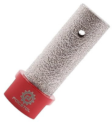 FOCSTOL Broca Fresado Diamante 20mm - Broca de Dedo Diamante para Agrandar, Moldear, Moler y Biselar Redondos Agujeros Existentes en Azulejos Porcelana Cerámica Granito Mármol Piedra M14 Rosca
