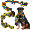 Decyam Lot de 2 Jouets en Corde pour Chiens de Grande et Moyenne Races – Jouets à mâcher indestructibles pour Chiens, 100% Coton