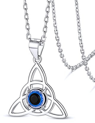 Supcare Collier Femme Pendentif Oeil d'Horus Argent 925 Celtique