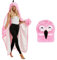 WJMSDK Flamingo Decke mit Ärmeln - Flamingo Geschenk für Frauen, Sherpa Fleece Kuscheldecke mit ärmeln, Tragbare Decke zum Anziehen als Weihnachten Geburtstagsgeschenk für Frauen Damen