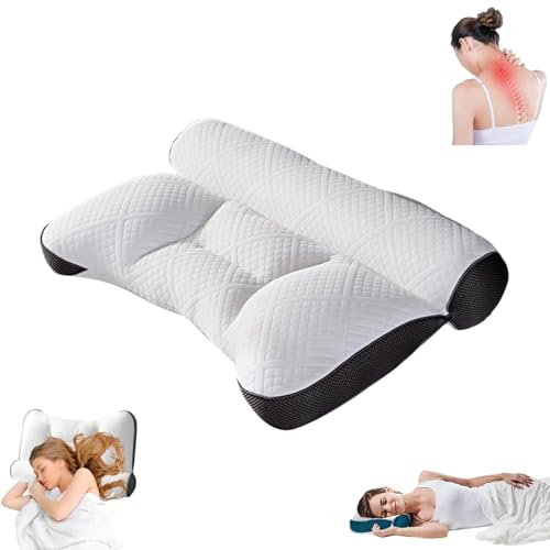 Lyoveu Cushion,Cosy Cloud Pillow,schlafzonen-gänsedaunenkissens,Sleep Enhancing Cervical Support Comfort Goose down Pillow,nackenschmerzen Kissen testsieger,zervikal nackenkissen mit gegenzug