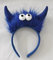 Cologne Collection Haarreif Monster Plüsch mit Hörnern und Kulleraugen Karneval Fasching Party Verkleidung Accessoires