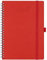 BEZEND 18-Monate Kalender 2024 2025 Terminplaner A5 Ringbuch PU-Leder Softcover [Rot] Wochenkalender 1 Woche 2 Seiten Juli 24-Dez 25| Buchkalender mit Stifthalter