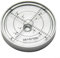 Horizontale Wasserwaage aus Metall, 60 x 10 mm, Edelstahl, lange Lebensdauer, zum Nivellieren von Billardtischen, Stereo-Plattenspielern und Geräten, Weiß/Silber (C)