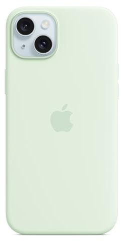 Apple iPhone 15 Plus Silicone Case with MagSafe - Soft Mint ​​​​​​​