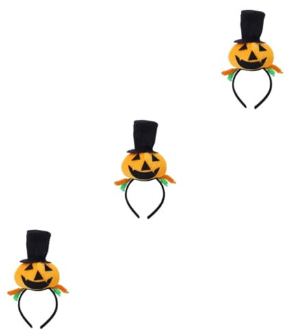 ifundom 3st Kürbis Haarreifen Halloween-kopfschmuck Festliche Kopfbedeckungen Halloween-haarschmuck Cosplay-haardekore Weihnachtsfeier Stirnband Halloween-haare Bilden Kleidung