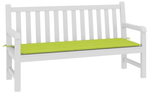 FOZICV Bankauflage Hellgrün 150x50x3 cm Stoff Sitzkissen Universellen Design Gartenbank-Auflage Dekorative Funktion Außenbereich Sitzpolster Stark und Langlebig für Balkonbank