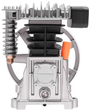 2HP Tête de pompe de compresseur d'air 2 cylindres, tête de compresseur d'air avec poulie à courroie