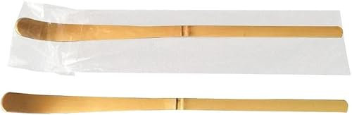 Cuchara de té matcha de bambú en polvo, accesorios para ceremonia de té, madera, 18 x 1 cm, 2 unidades