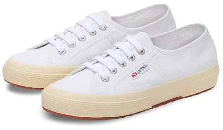 Superga 2750 Cotu Classic Canvas Sneaker für Damen & Herren - Ikonische italienische Tennisschuhe für Männer und Frauen mit atmungsaktivem Obermaterial, rutschfester Gummisohle, 6.5 Women/5 Men
